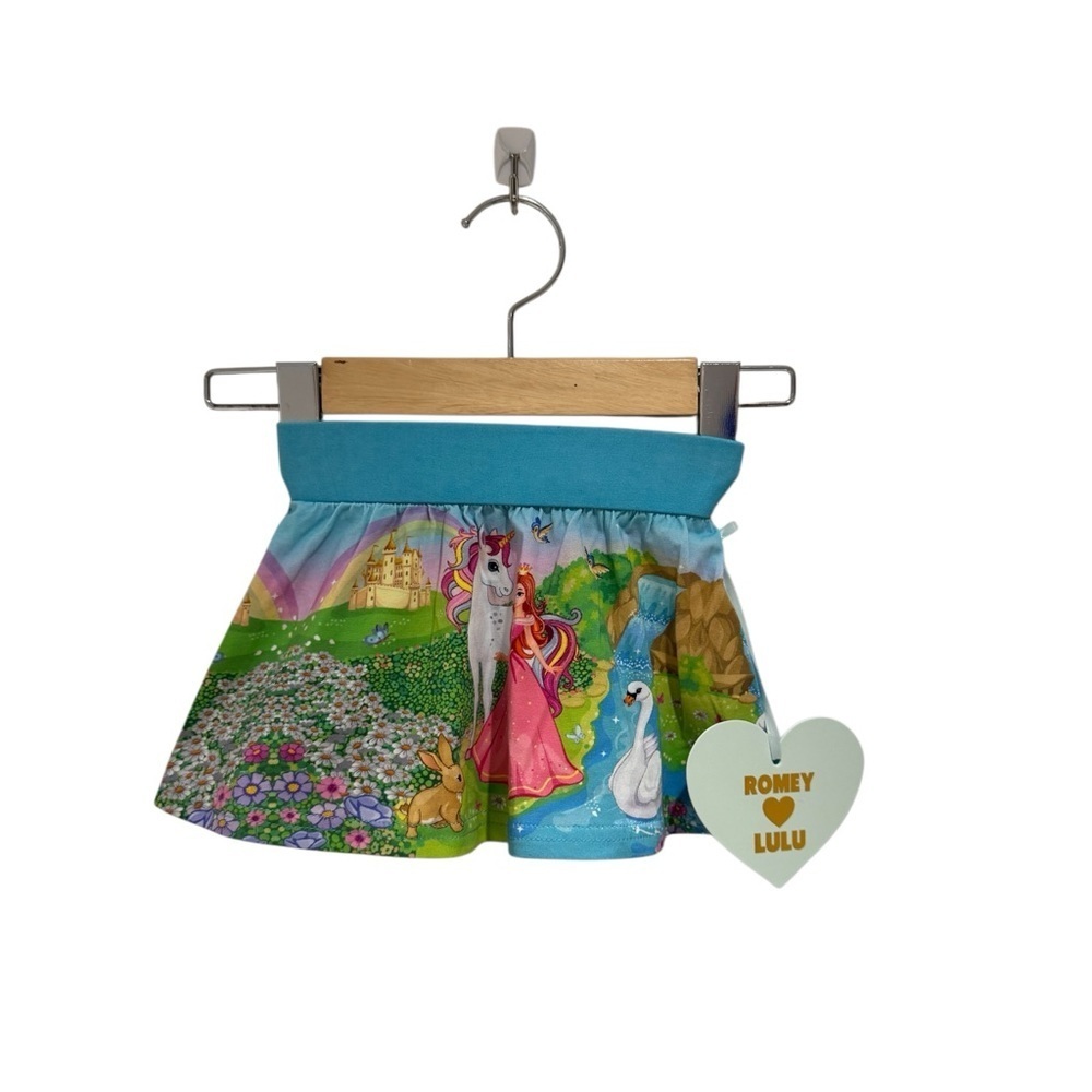 Kids Princess Unicorn Print Skirt - size 1T (would fit 2T as well)